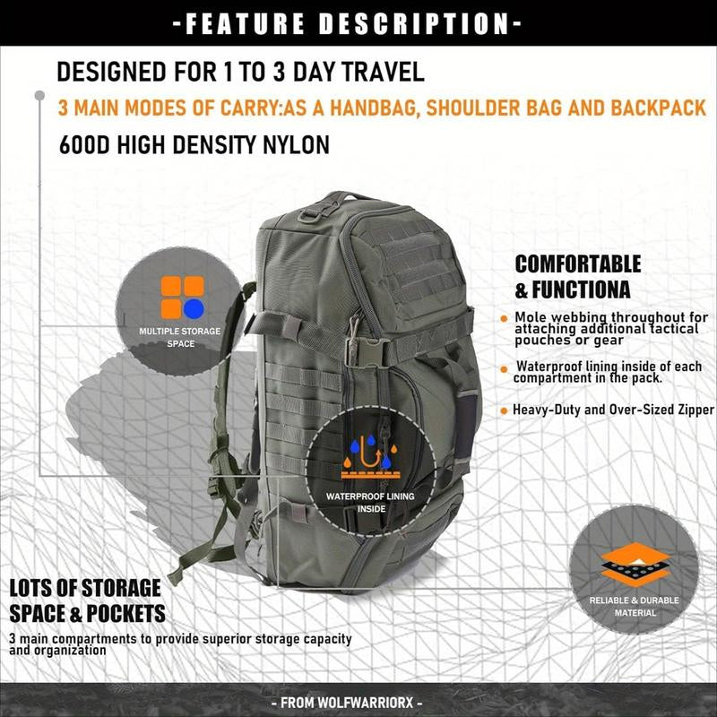 Men's Travel Backpack Overnight Travel Sports