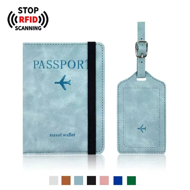 Rfid Blocking Protection Travel Passport Credit Holder Cover Case Business PU Leather Women Men Ticket Protective Accessories