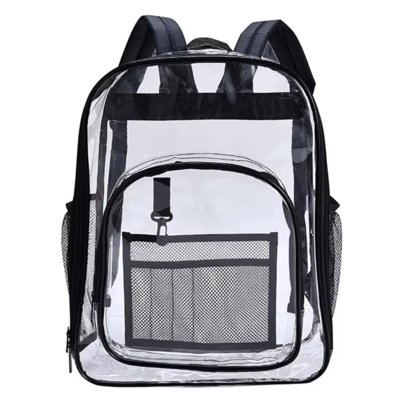 Backpack Waterproof Transparent School Bag Girl Large Capacity Backpack Solid Clear Backpack Men Fashion Transparent Plastic Bag