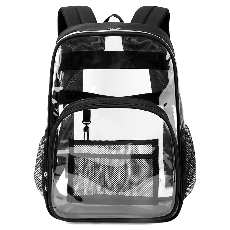 Backpack Waterproof Transparent School Bag Girl Large Capacity Backpack Solid Clear Backpack Men Fashion Transparent Plastic Bag