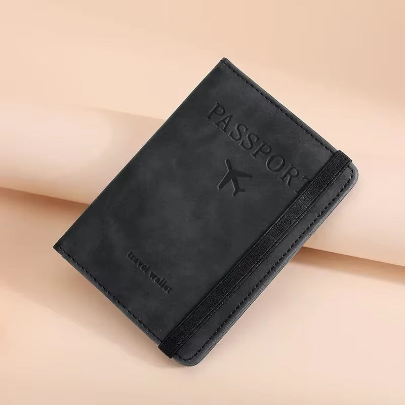 Rfid Blocking Protection Travel Passport Credit Holder Cover Case Business PU Leather Women Men Ticket Protective Accessories